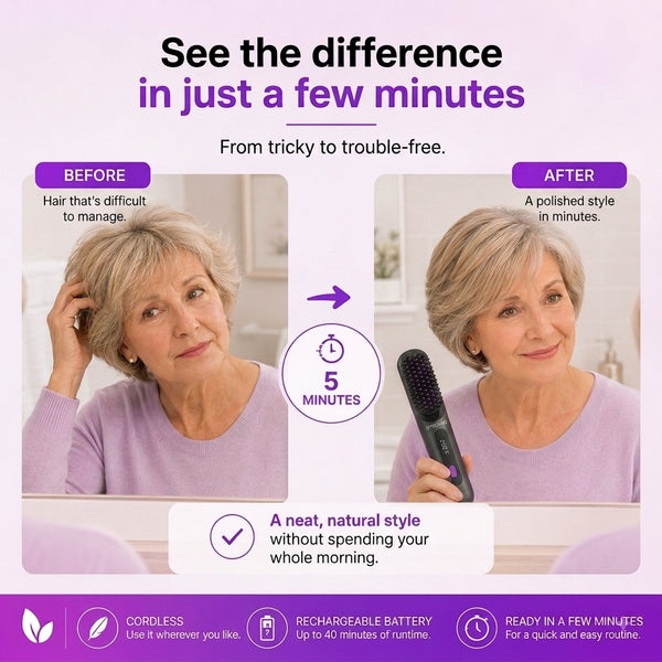 Smooth hair, effortless in under 5 minutes